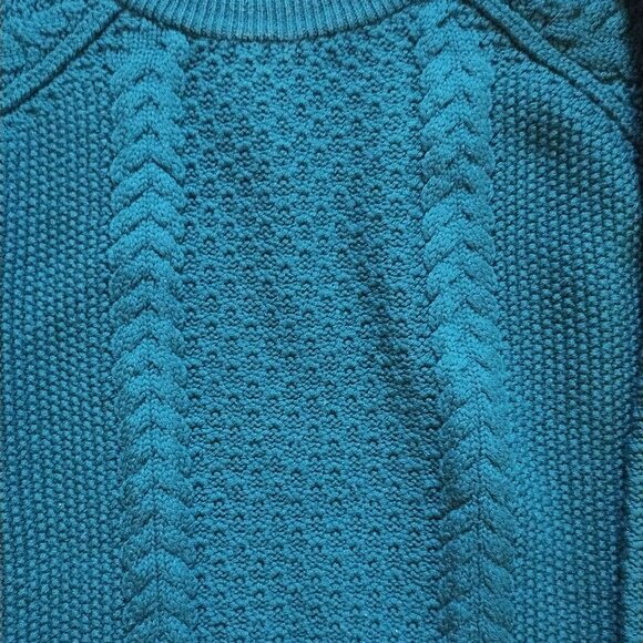 Chinti & Parker Merino Wool Aran Sweater Hunter Green Small St. Patrick's Day - Picture 4 of 5